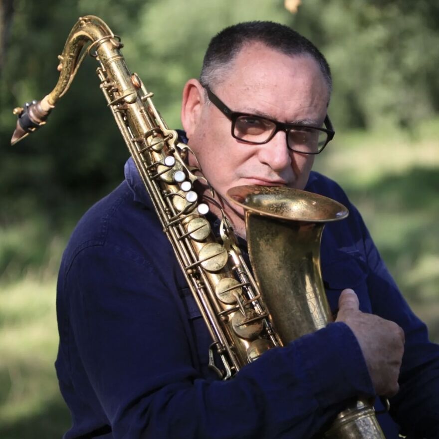 Gilad Atzmon with tenor sax