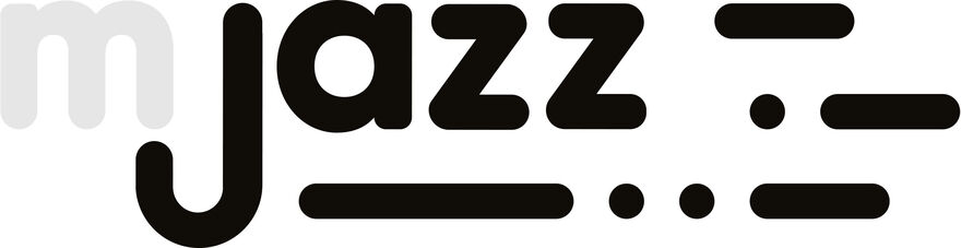 black text on white background saying mjazz