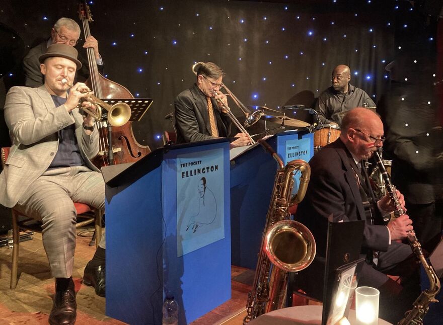 The Pocket Ellington band on stage