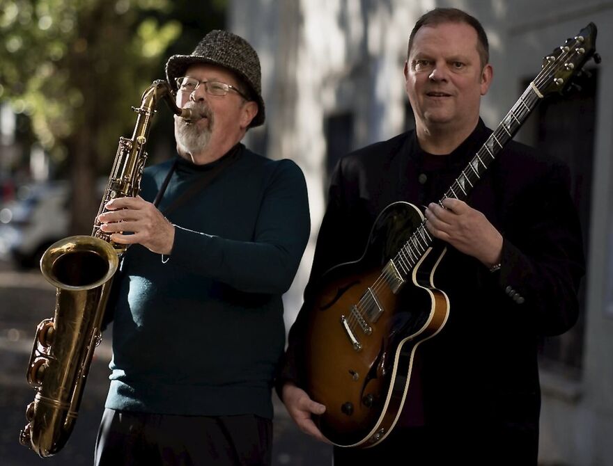 Levy Sax & Robson guitar