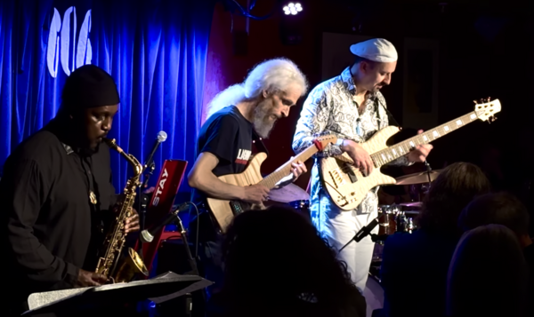 Left to right:Tony Kofi, Guthrie Gove and Shez Raja