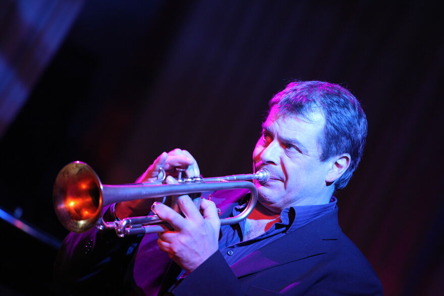 Steve Waterman with trumpet